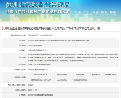 從金正通信抽檢不合格案看通信設(shè)備市場(chǎng)的監(jiān)管與自律